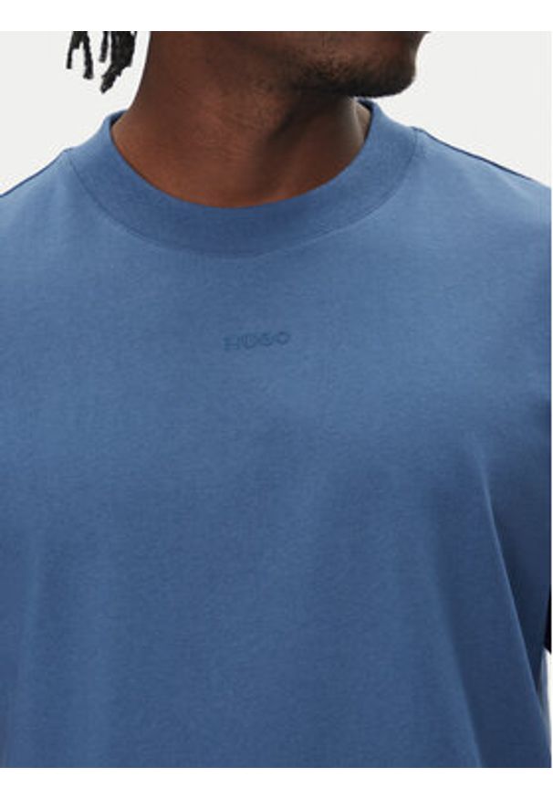 Hugo - HUGO T-Shirt Dapolino 50488330 Niebieski Relaxed Fit. Kolor: niebieski. Materiał: bawełna