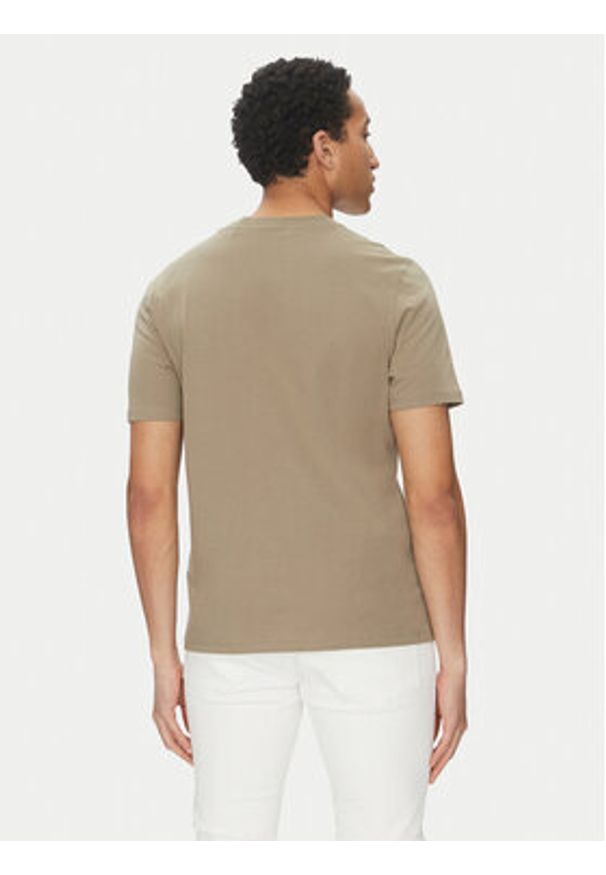 Hugo - HUGO T-Shirt Dero222 50466158 Brązowy Regular Fit. Kolor: brązowy. Materiał: bawełna
