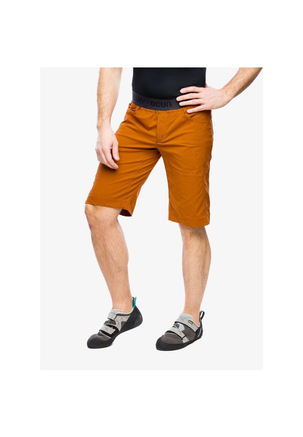 OCUN - Spodenki wspinaczkowe męskie Ocun Mania Eco Shorts. Kolor: brązowy. Długość: krótkie. Sezon: lato