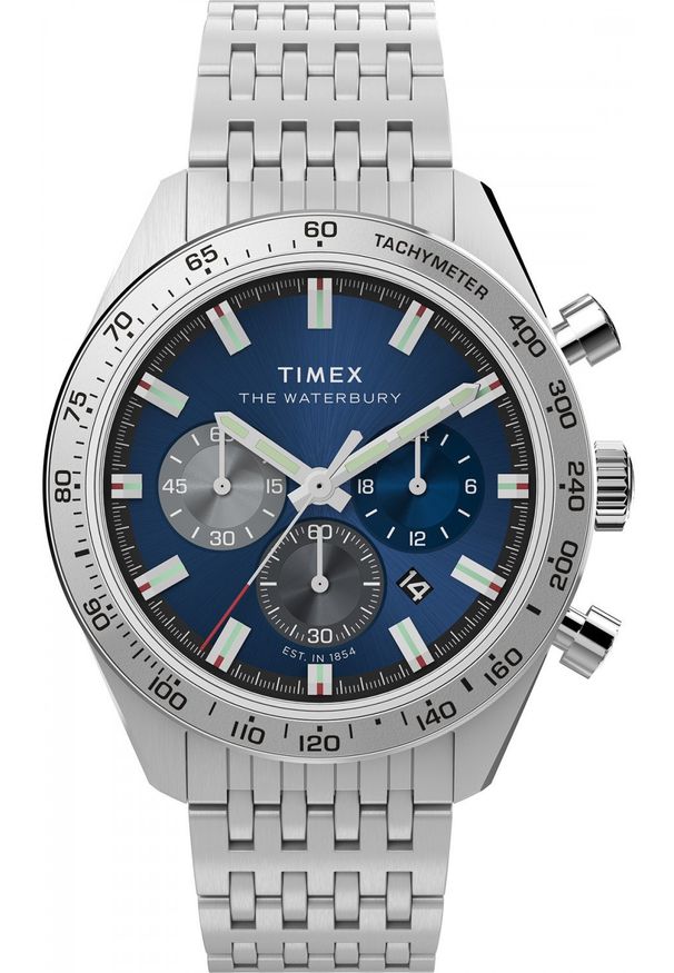 Zegarek męski Timex TW2Y18500 srebrny. Kolor: srebrny