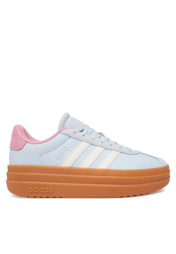 Adidas - adidas Sneakersy Vl Court Bold Shoes KJ9417 Niebieski jasny. Kolor: niebieski. Materiał: skóra