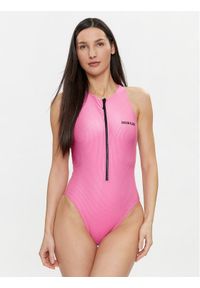 Calvin Klein Swimwear Strój kąpielowy KW0KW02407 Różowy. Kolor: różowy. Materiał: syntetyk