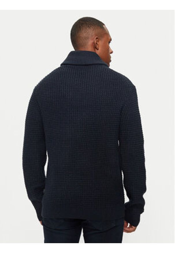 INDICODE Sweter Brockly 35-821 Granatowy Regular Fit. Kolor: niebieski. Materiał: syntetyk