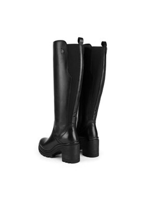 U.S. Polo Assn. Kozaki ELLA001W/DLE1 Czarny. Kolor: czarny. Materiał: skóra