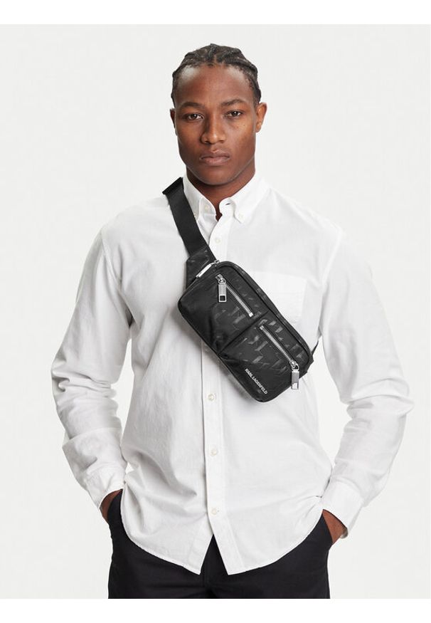 Karl Lagerfeld - KARL LAGERFELD Nerka A3M30164 Czarny. Kolor: czarny. Materiał: materiał