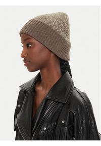 Calvin Klein Czapka Monogram Fold K60K612595 Beżowy. Kolor: beżowy. Materiał: wełna #2