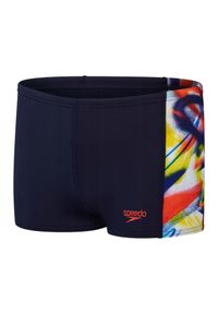 Speedo - Spodenki Boys Digital Jammer. Kolor: czarny, czerwony, wielokolorowy