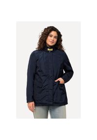 ULLA POPKEN - Damskie Kurtka funkcyjna HYPRAR stójka kaptur 2-kierunkowy zamek błyskawiczny. Typ kołnierza: kołnierzyk stójkowy. Kolekcja: plus size. Kolor: niebieski. Materiał: poliester, materiał. Sport: turystyka piesza #1