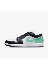 Sneakersy damskie Nike Jordan 1 Low Green Glow. Kolor: biały