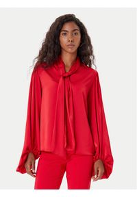 Rinascimento Bluzka CFC0126202003 Czerwony Loose Fit. Kolor: czerwony. Materiał: satyna