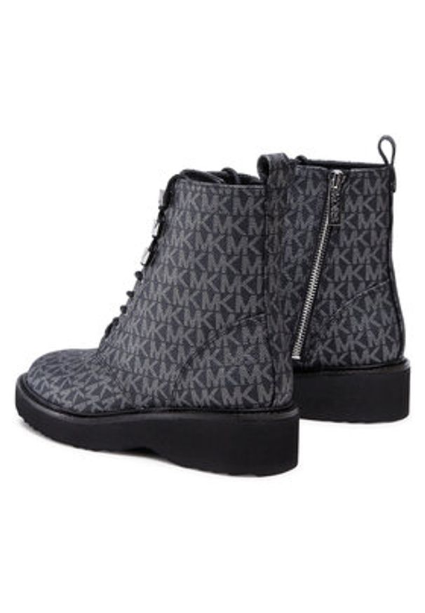 MICHAEL Michael Kors Trapery Haskell Bootie 40F2HSFE5B Czarny. Kolor: czarny. Materiał: skóra