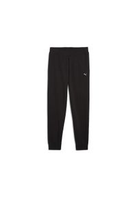 Puma Spodnie Ess Elevated Tr Cl 68501901. Kolor: czarny. Materiał: dresówka. Wzór: haft
