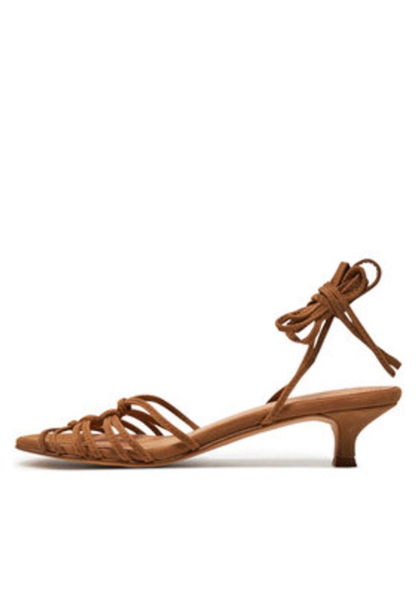 BALAGAN - Balagan Sandały Amfi Kitten Brązowy. Kolor: brązowy. Materiał: skóra