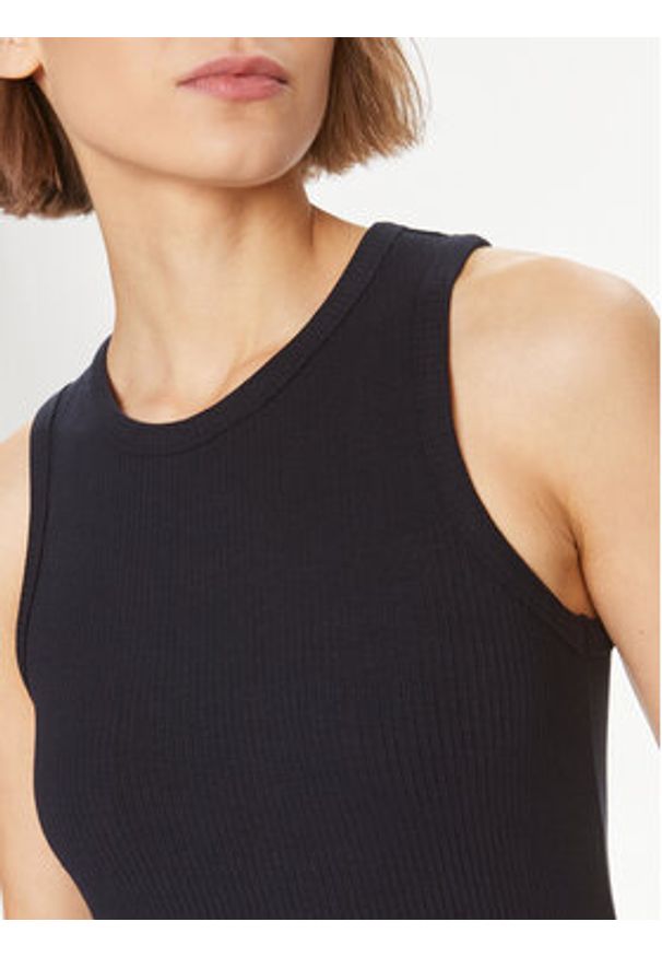 TOMMY HILFIGER - Tommy Hilfiger Sukienka letnia WW0WW38838 Granatowy Slim Fit. Kolor: niebieski. Materiał: wiskoza. Sezon: lato