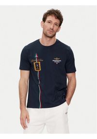 Aeronautica Militare T-Shirt 241TS2231J592 Granatowy Regular Fit. Kolor: niebieski. Materiał: bawełna #1