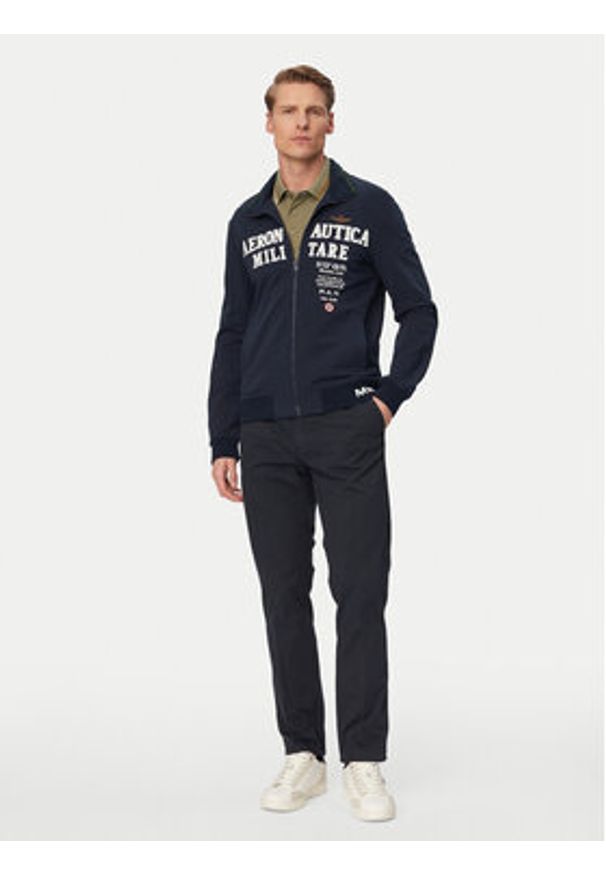 Aeronautica Militare Bluza 261FE2105UF00683 Granatowy Regular Fit. Kolor: niebieski. Materiał: bawełna