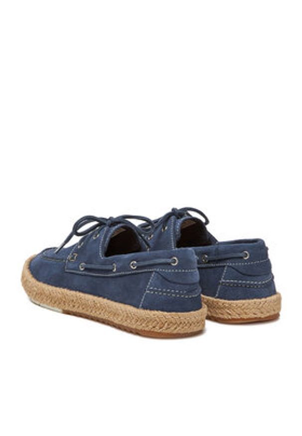 Gino Rossi Espadryle BUMPER-01 MI08 Niebieski. Kolor: niebieski. Materiał: skóra, zamsz