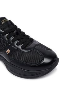 TOMMY HILFIGER - Tommy Hilfiger Sneakersy Modern Runner Shiny Leather FW0FW09413 Czarny. Kolor: czarny. Materiał: skóra #6