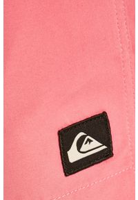 Quiksilver szorty kąpielowe kolor różowy. Kolor: różowy. Materiał: tkanina, materiał #3