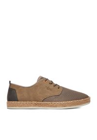 Rieker Espadryle CEO-B2648-64 Beżowy ciemny. Kolor: beżowy. Materiał: materiał #1