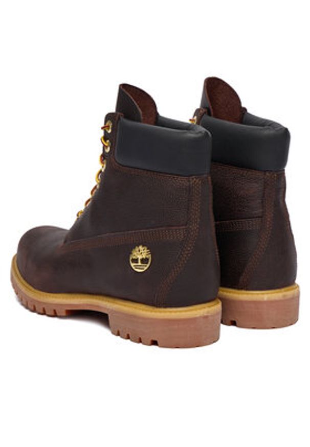 Timberland Trapery Premium 6-Inch Waterproof TB0A2P6WEXU1 Brązowy. Kolor: brązowy. Materiał: skóra