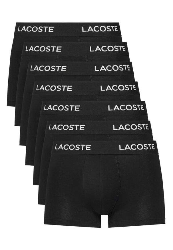 Lacoste Komplet 7 par bokserek 5H2385 Czarny. Kolor: czarny. Materiał: bawełna