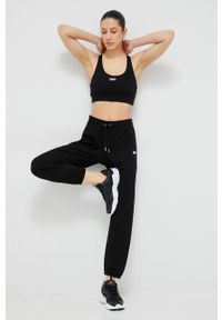 DKNY - Dkny biustonosz sportowy kolor czarny. Kolor: czarny. Materiał: materiał. Wzór: aplikacja #5