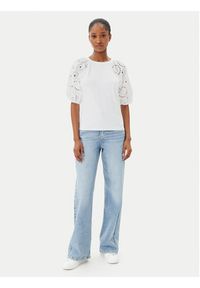 French Connection Bluzka 76YAS 10 Biały Regular Fit. Kolor: biały. Materiał: bawełna #2