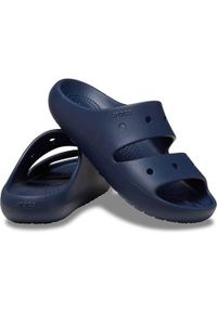 Klapki damskie Crocs Classic V2. Kolor: niebieski. Materiał: syntetyk, materiał