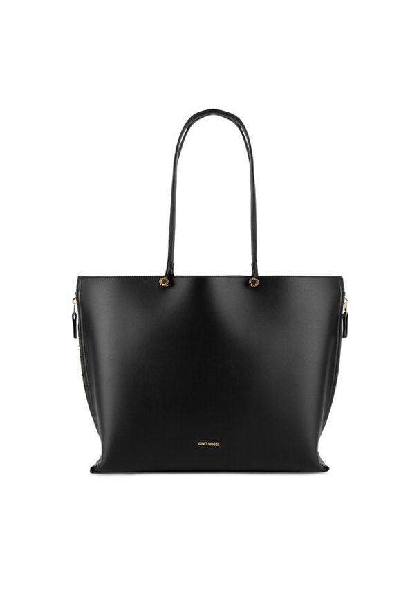 Gino Rossi - GINO ROSSI Torebka C-WEN-2 Czarny. Kolor: czarny. Materiał: skórzane