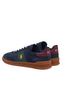 Polo Ralph Lauren Sneakersy Heritage Aera 809954903002 Granatowy. Kolor: niebieski. Materiał: skóra, zamsz #3