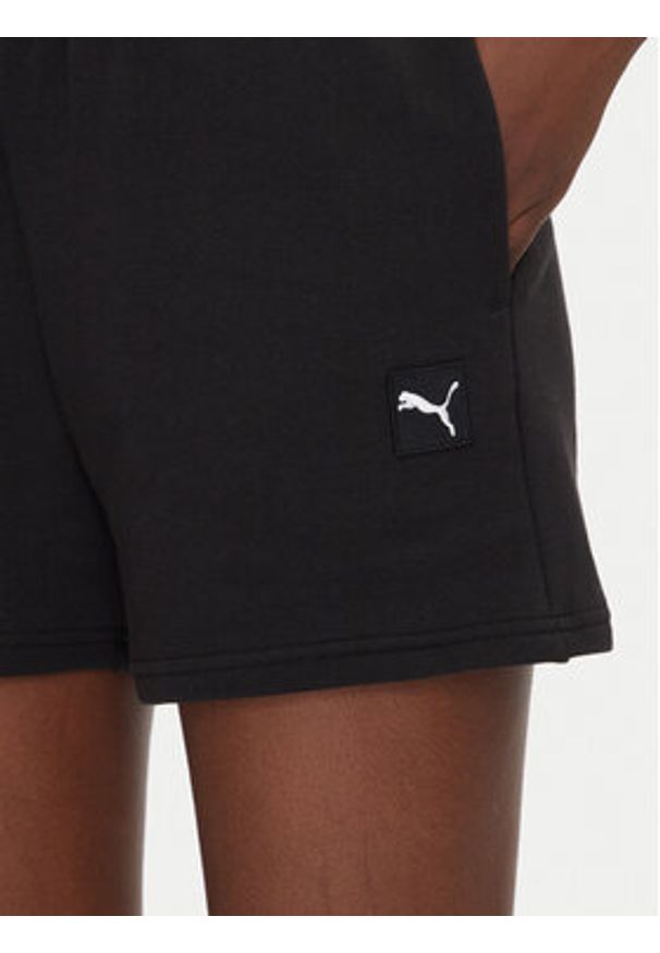 Puma Szorty sportowe ESS Elevated 5" 685020 Czarny Regular Fit. Kolor: czarny. Materiał: bawełna