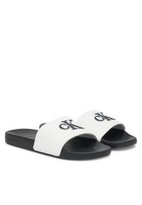 Calvin Klein Jeans Klapki Slide Jelly Mono Pu YM0YM01281 Biały. Kolor: biały #6
