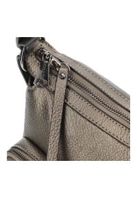 Szara Torebka Hispanitas Stylowa Listonoszka Damska. Kolor: szary. Materiał: skórzane. Styl: elegancki. Rodzaj torebki: na ramię #2