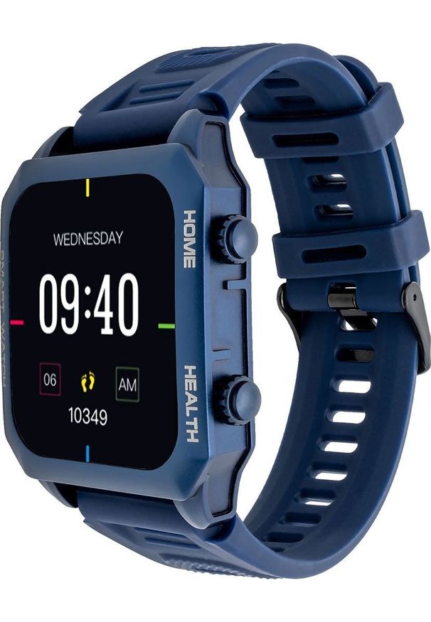 WATCHMARK - Smartwatch Watchmark Focus Granatowy (Focus n). Rodzaj zegarka: smartwatch. Kolor: niebieski