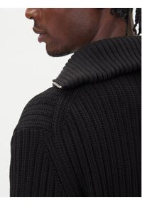 Hugo - HUGO Sweter Srigg 50547002 Czarny Relaxed Fit. Kolor: czarny. Materiał: bawełna #5