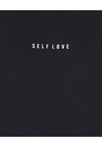 SELF LOVE - Czarne spodnie dresowe NEW YORK. Kolor: czarny. Materiał: dresówka. Wzór: aplikacja, nadruk #3