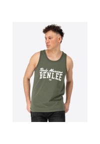 Tank top Benlee Ludica. Kolor: zielony, biały, wielokolorowy. Materiał: bawełna. Długość rękawa: bez rękawów #1