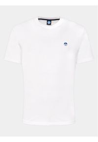 North Sails T-Shirt Bollo 692970 Biały Regular Fit. Kolor: biały. Materiał: bawełna