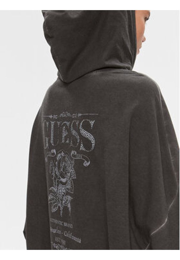 Guess Bluza W4RQ21 K9R31 Czarny Regular Fit. Kolor: czarny. Materiał: bawełna