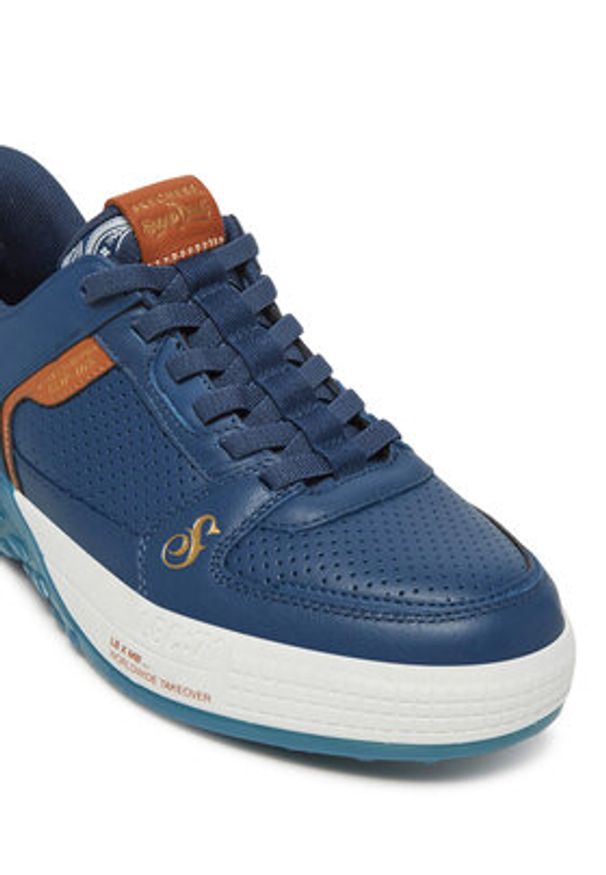 skechers - Skechers Sneakersy Sizzle-Snoop Sizzle Toke Slip-Ins 251170/NVY Granatowy. Kolor: niebieski. Materiał: skóra