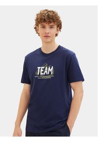Tom Tailor Denim T-Shirt 1040838 Granatowy Regular Fit. Kolor: niebieski. Materiał: bawełna #2