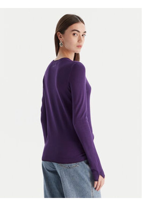 Liu Jo Sweter MF5226 MS49I Fioletowy Regular Fit. Kolor: fioletowy. Materiał: wiskoza