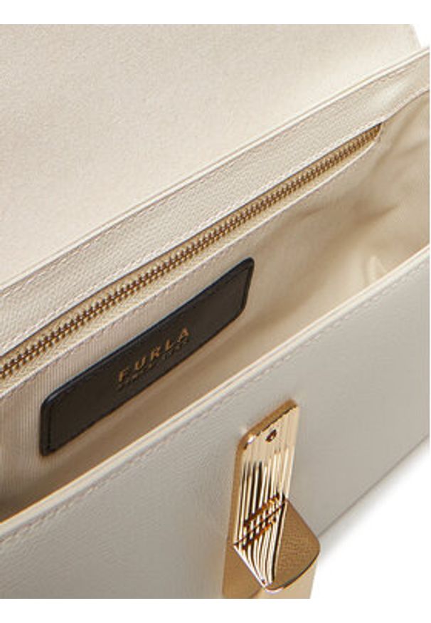 Furla Torebka Iride S WB01826 ARE000 CN PNN00 Écru. Kolor: kremowy. Materiał: skórzane