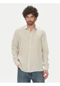 Liu Jo Koszula QA5097 T4359 44500 Beżowy Regular Fit. Kolor: beżowy. Materiał: len #1