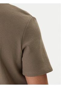 BOSS T-Shirt Waffle 50535891 Brązowy Regular Fit. Kolor: brązowy. Materiał: syntetyk #2