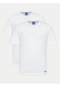 Hugo Komplet 2 t-shirtów Naolo 50522383 Biały Regular Fit. Kolor: biały. Materiał: bawełna
