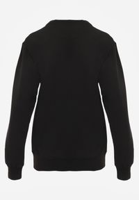 Born2be - Czarna Bluza o Klasycznym Kroju z Bawełną Merinne. Okazja: na co dzień. Kolor: czarny. Materiał: bawełna. Styl: klasyczny #7