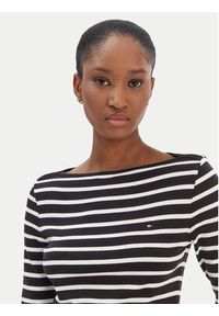 TOMMY HILFIGER - Tommy Hilfiger Bluzka New Cody WW0WW40589 Czarny Slim Fit. Kolor: czarny. Materiał: bawełna #2