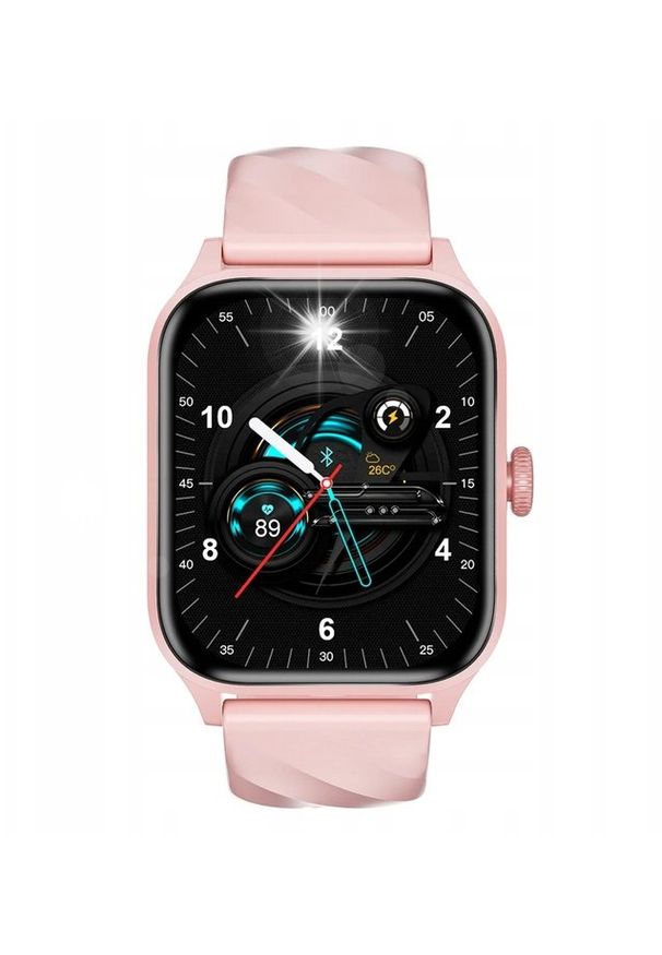 NoName - Smartwatch Smartwatch Weofly Active różowy SpO, alarm, budzik, IP67, ABS+PC, IPS. Rodzaj zegarka: smartwatch. Kolor: różowy